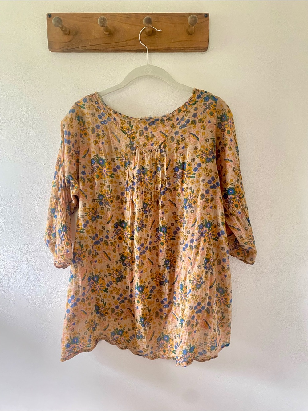 Natural Life Floral Top, S/M - Picture 2 of 4
